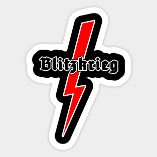 Blitzkrieg lightning Sticker